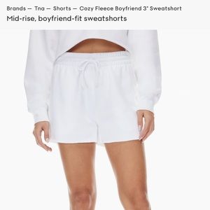 Aritzia TNA Cozy Fleece 3” Sweatshort NWT